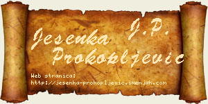 Jesenka Prokopljević vizit kartica